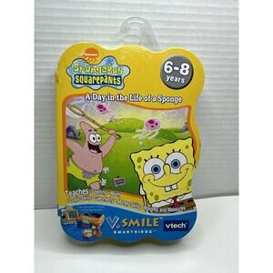 Vtech V.Smile Smartridge SpongeBob SquarePants Educational Video Game Cartridge